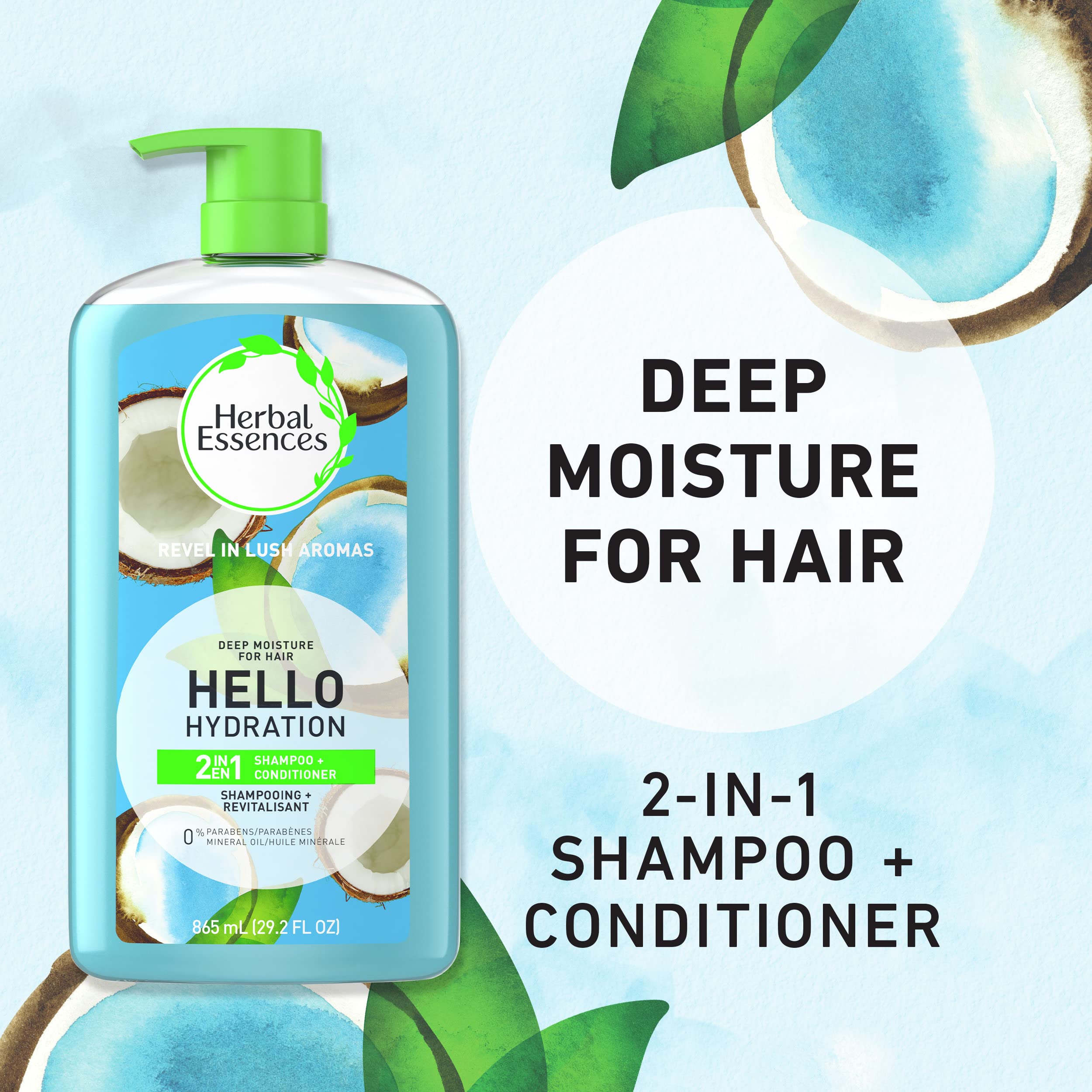 Herbal Essences 29.2 fluid ounce bottle moisturizing hair care