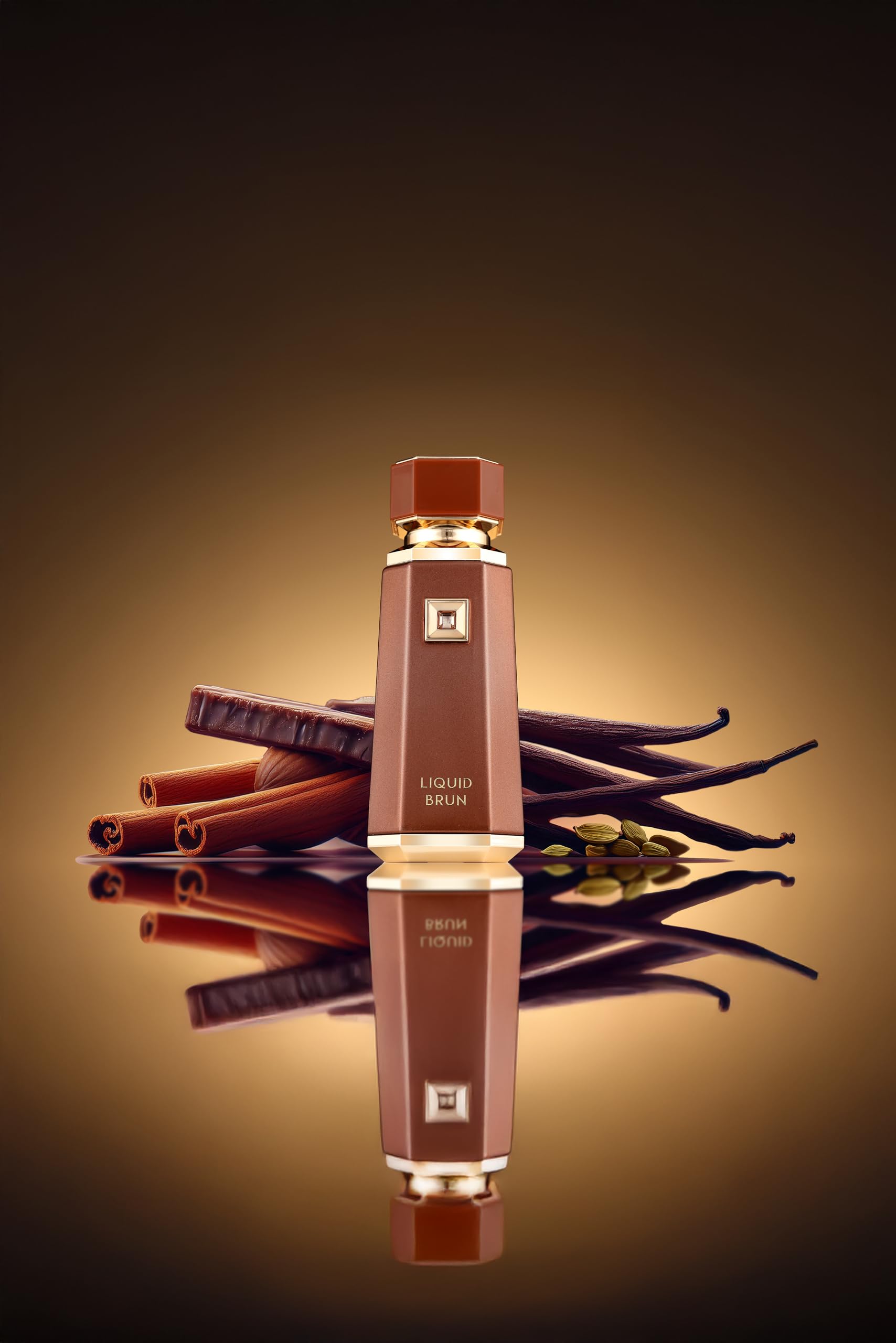 French Avenue Liquid Brun oriental gourmand men fragrance packaging