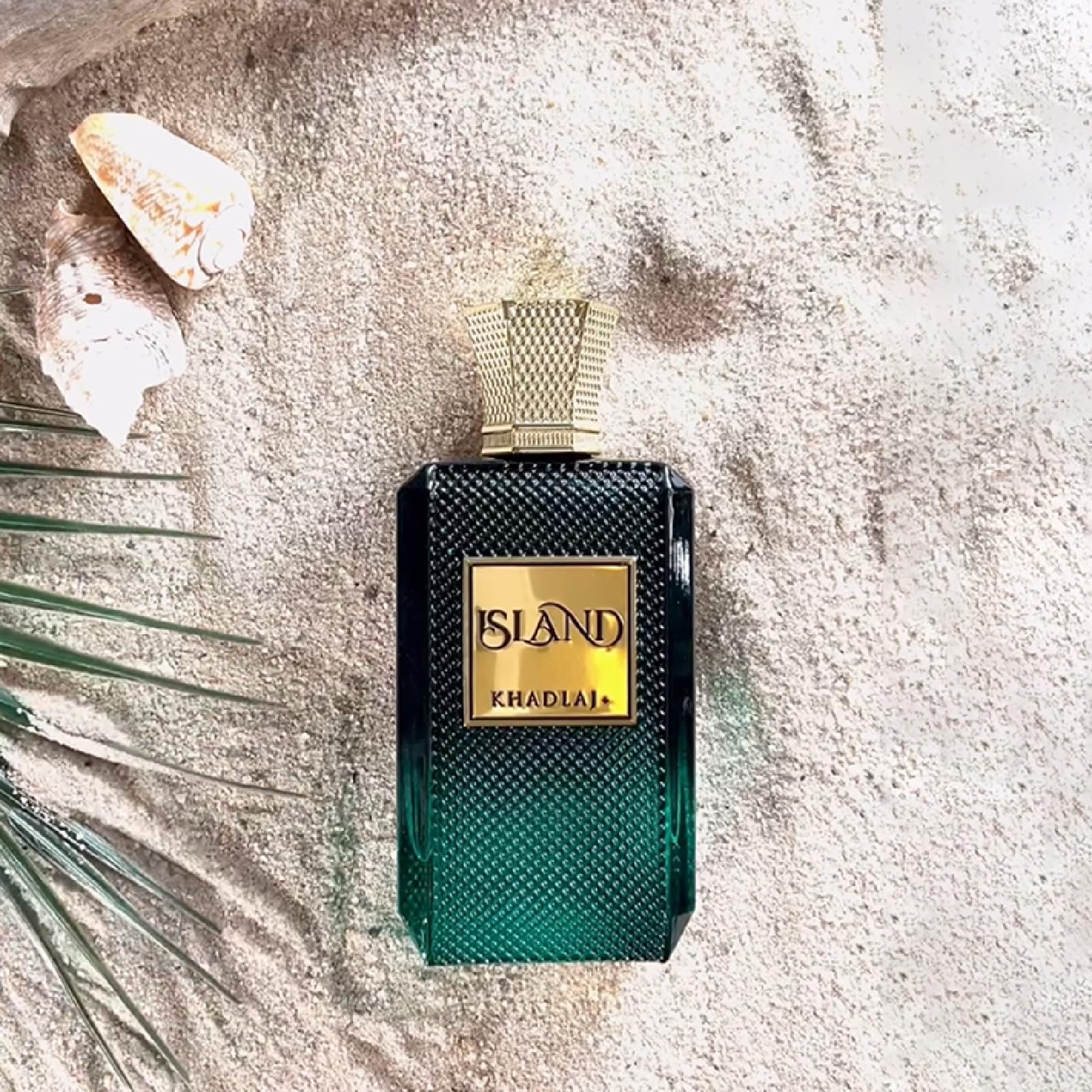Khadlaj Perfumes Island tropical extrait de parfum packaging box