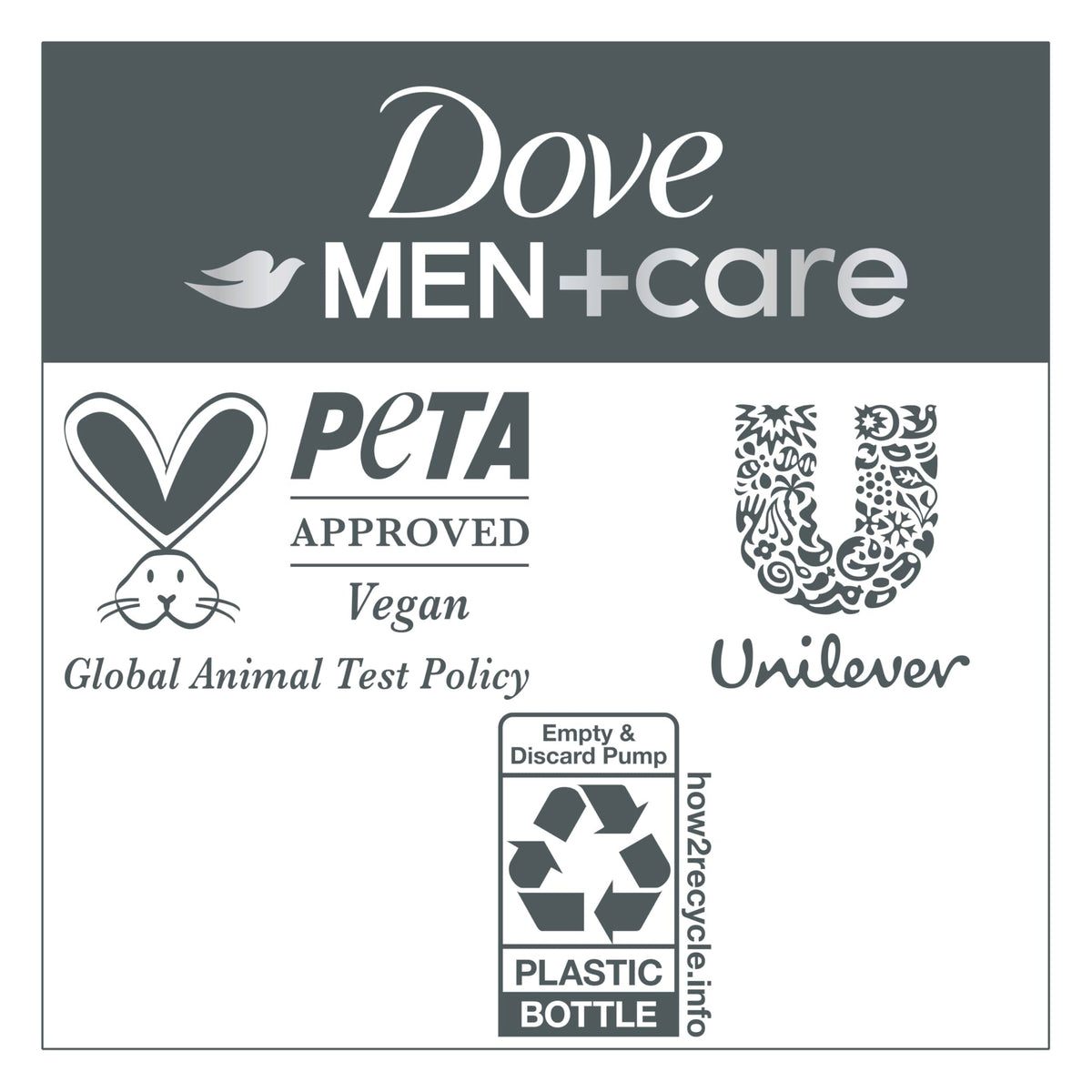 Side profile of Dove Men Plus Care dandruff defense hair product