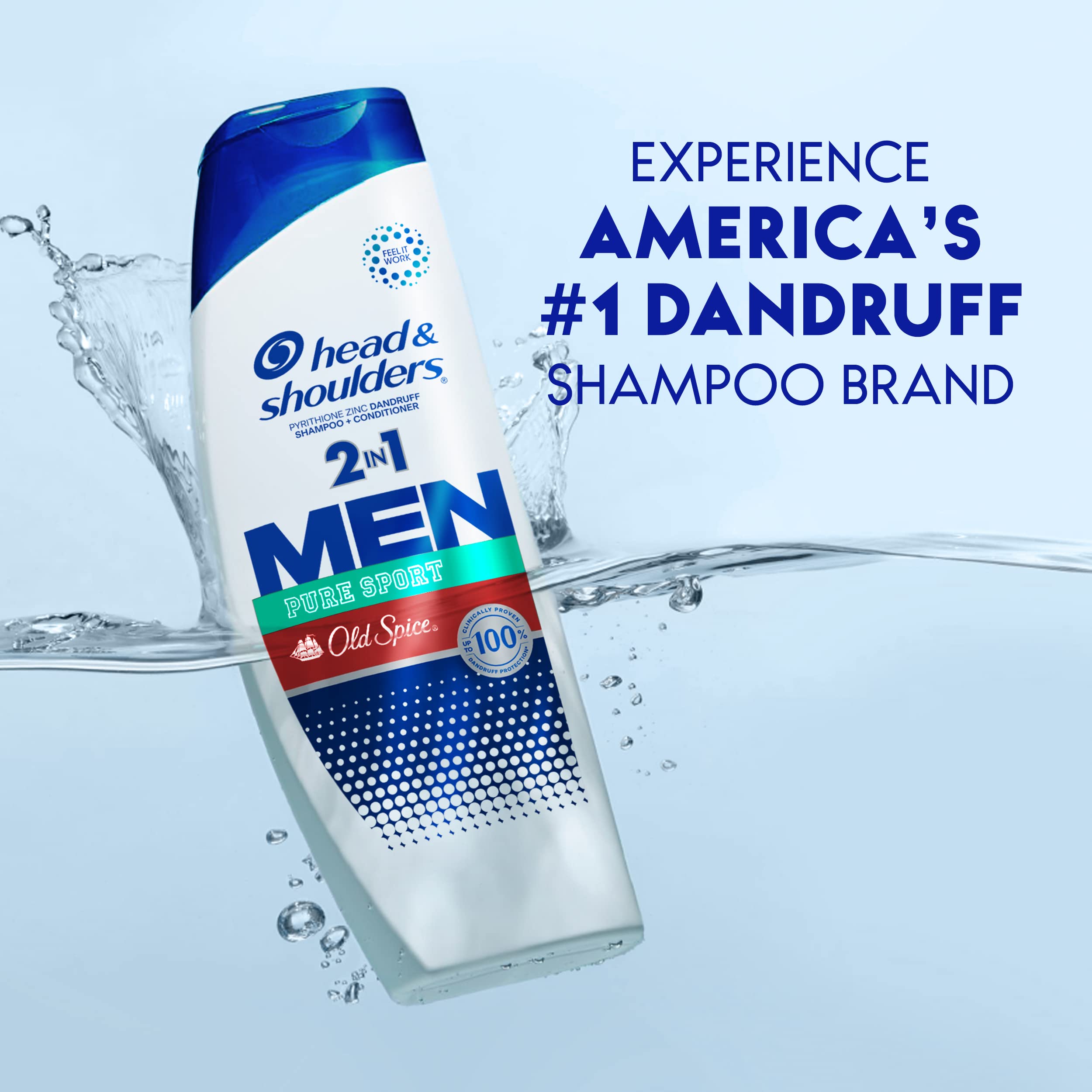 Close up of Head and Shoulders Old Spice shampoo texture