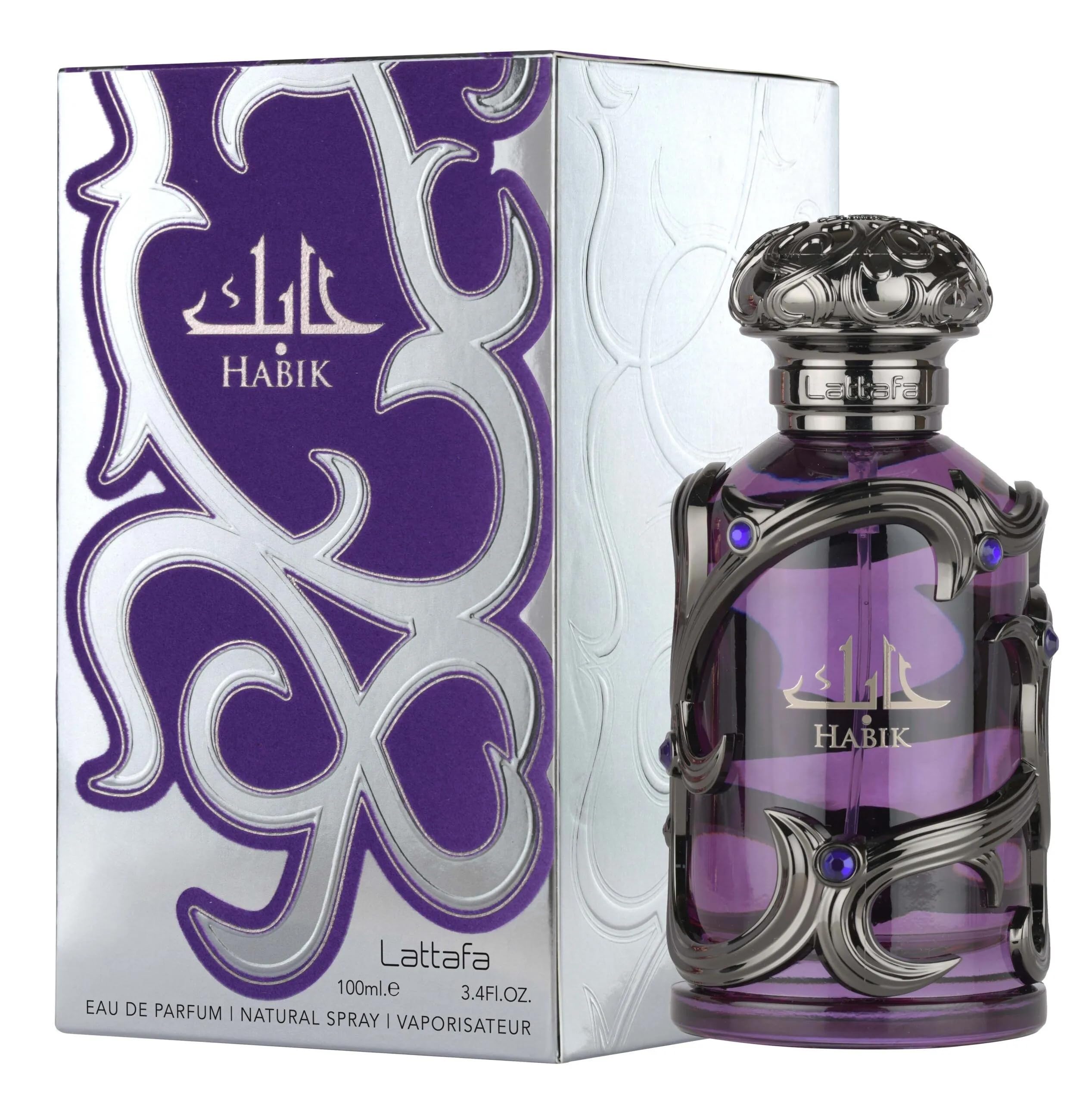 Lattafa Habik luxury masculine perfume packaging box display