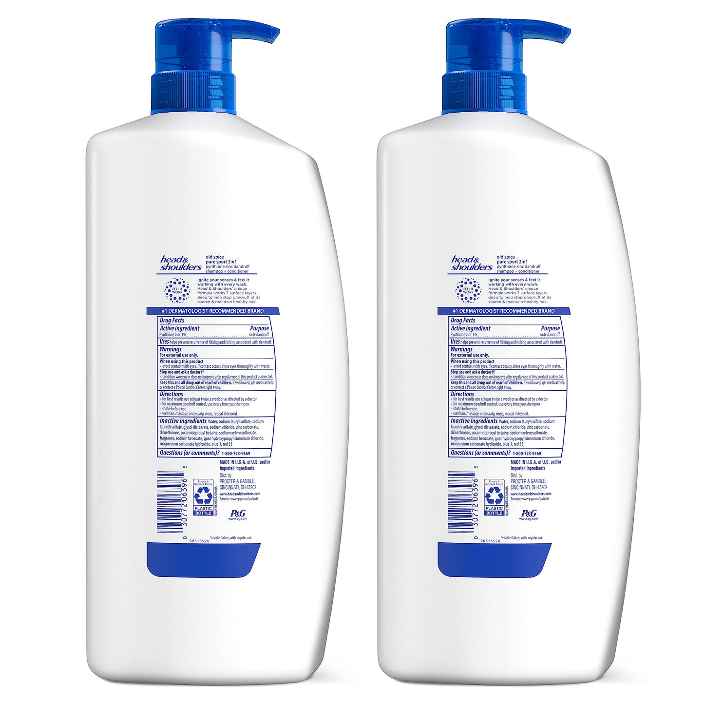 Authentic USA import Head and Shoulders Old Spice 2-in-1 set