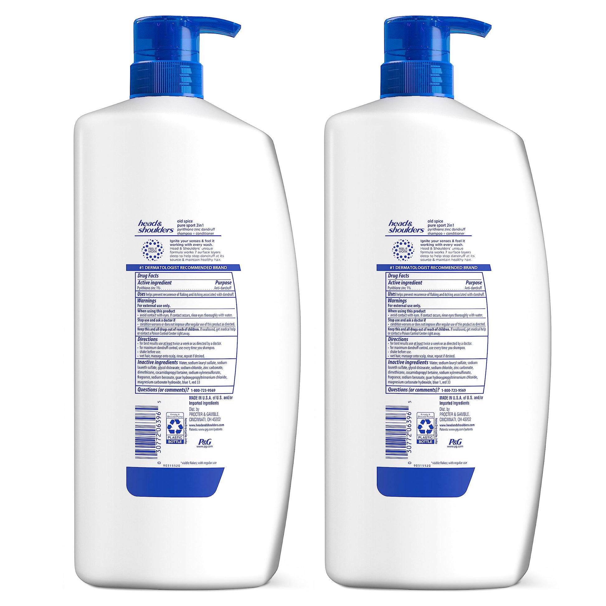 Authentic USA import Head and Shoulders Old Spice 2-in-1 set