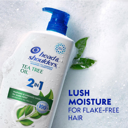 Side profile of Head and Shoulders 32.1 fluid ounce shampoo bottle
