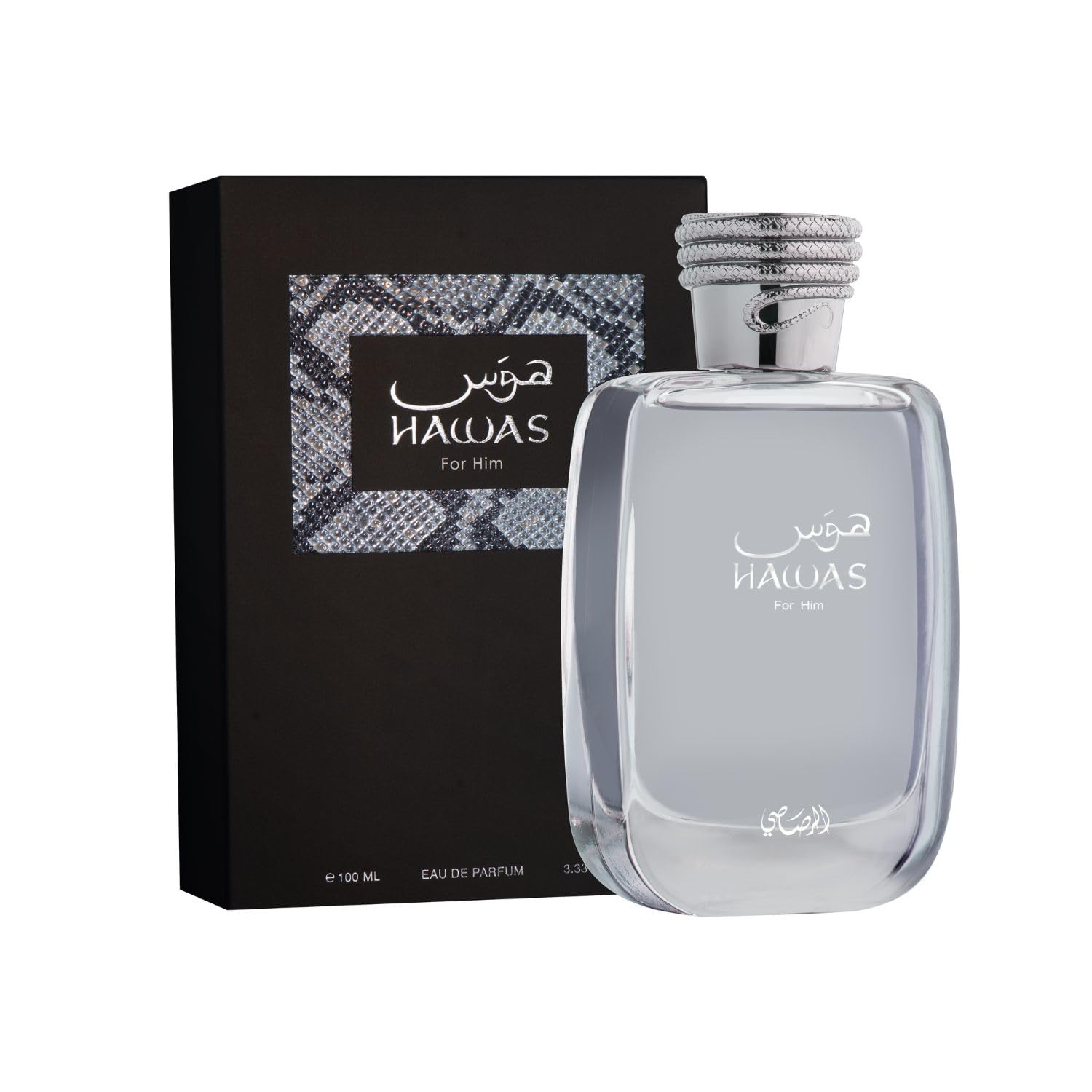 Authentic Rasasi Hawas premium long lasting Arabian perfume spray for men showcase