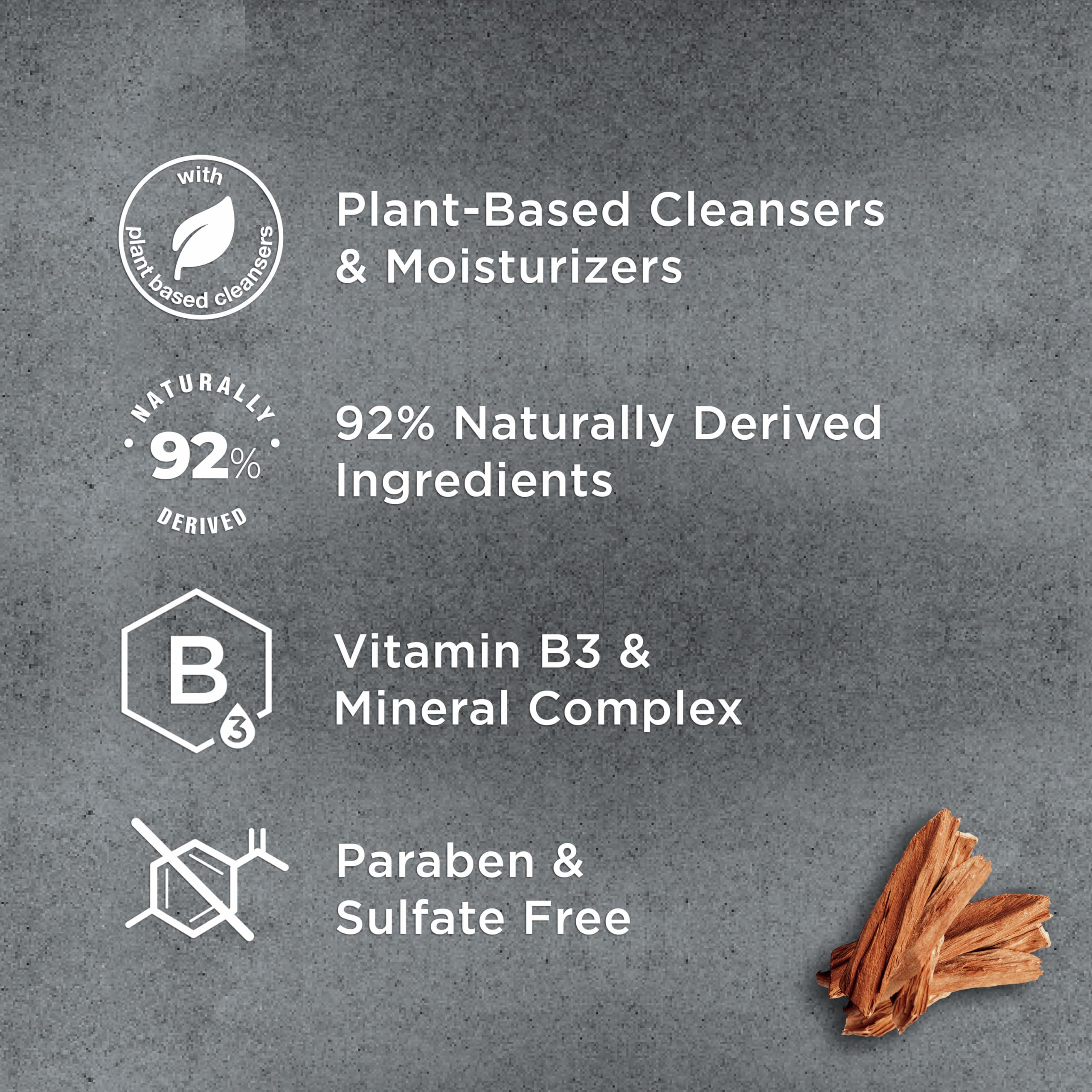 Back label of Dove Men Plus Care 2 in 1 shampoo showing ingredients