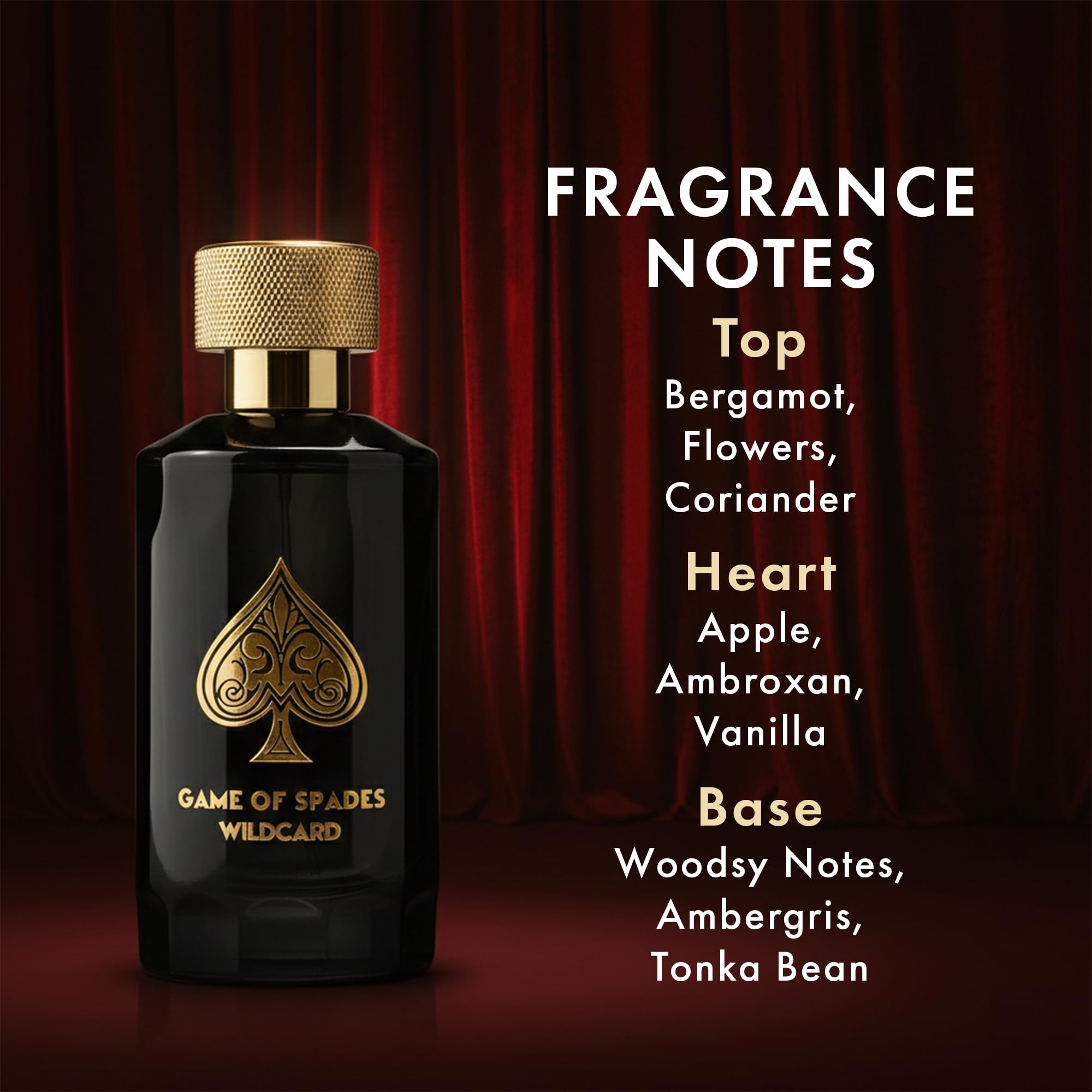 Jo Milano Game of Spades Wildcard authentic luxury packaging box showing intricate golden spade design elements.