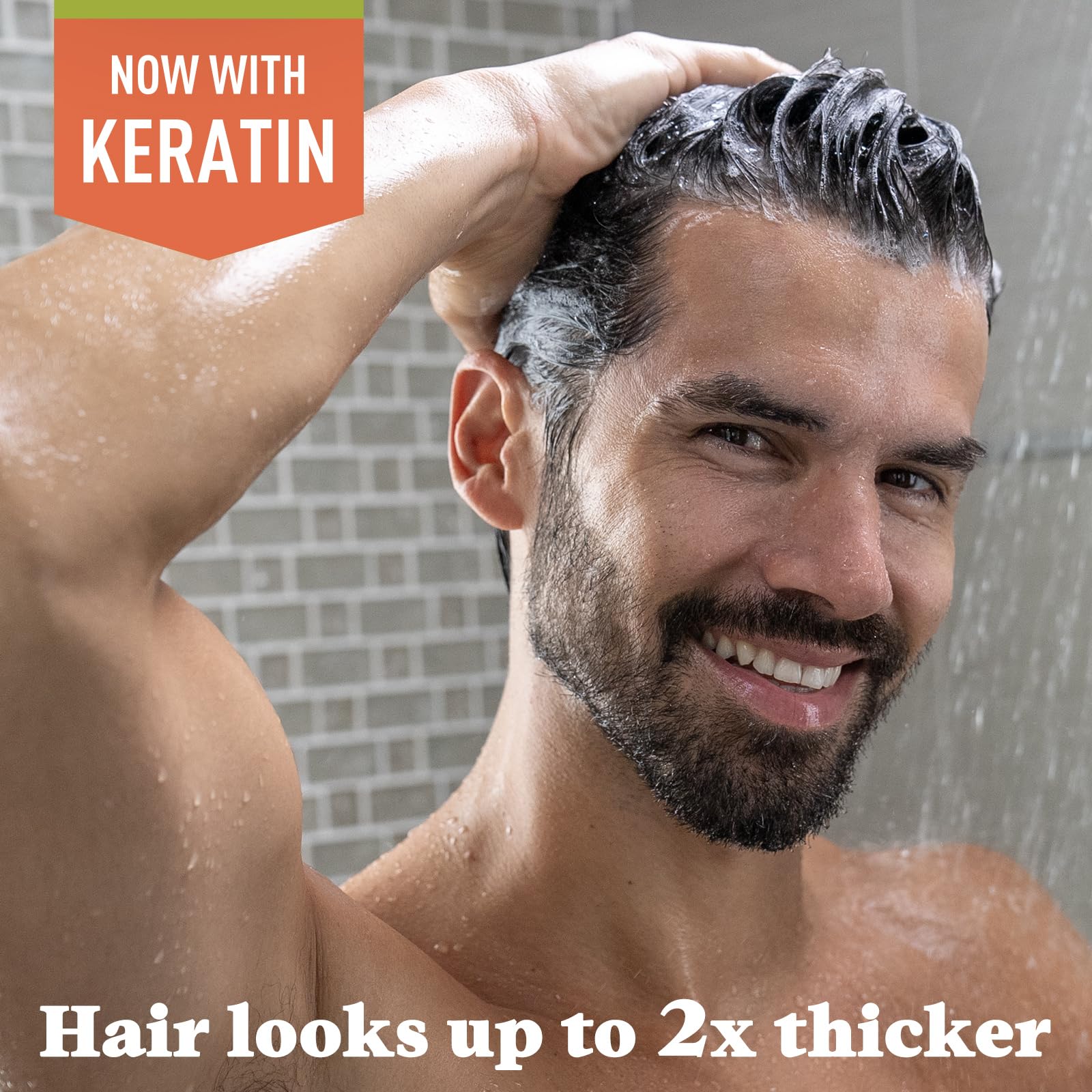 Just For Men Control GX shampoo bottle showing gradual grey reduction