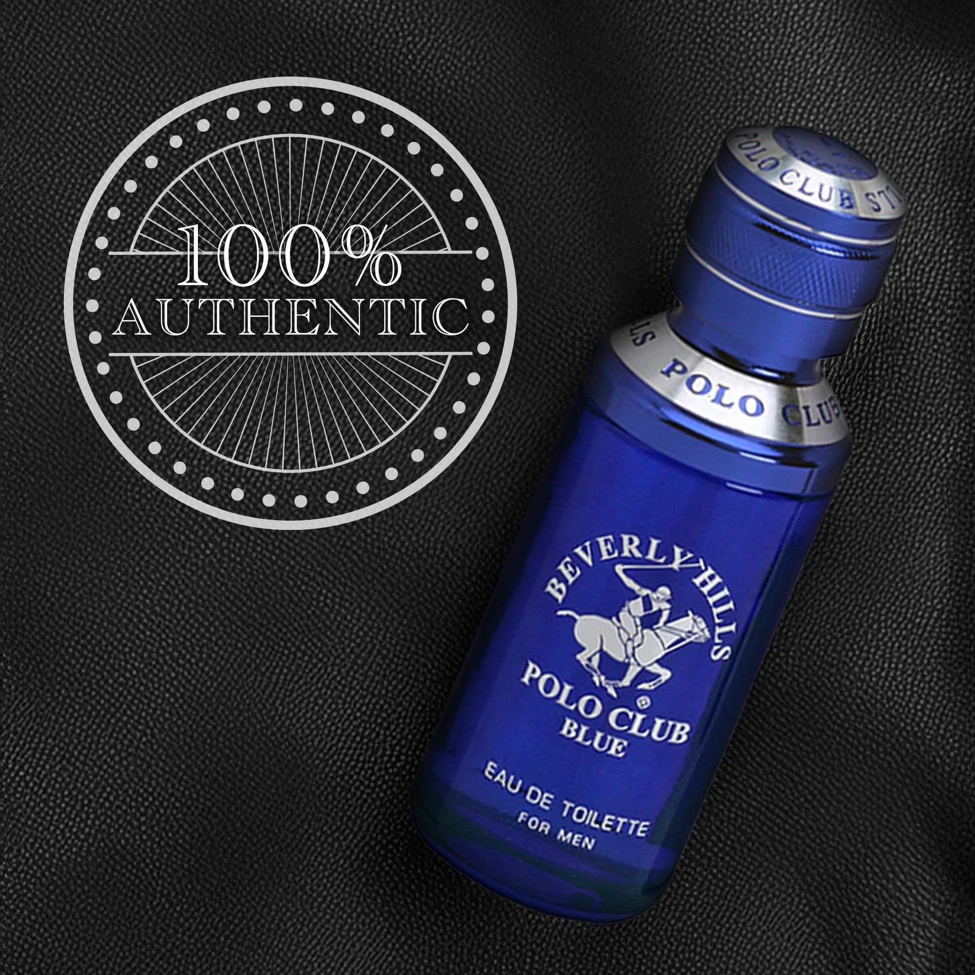 Beverly Hills Polo Club Blue fresh lavender and sandalwood scented spray close up