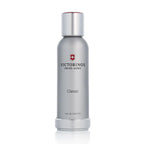 Authentic Swiss Army by Swiss Army fragrance bottle for men alongside its signature silver protective retail box.