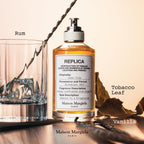 Maison Margiela warm and spicy perfume bottle showing cotton label details
