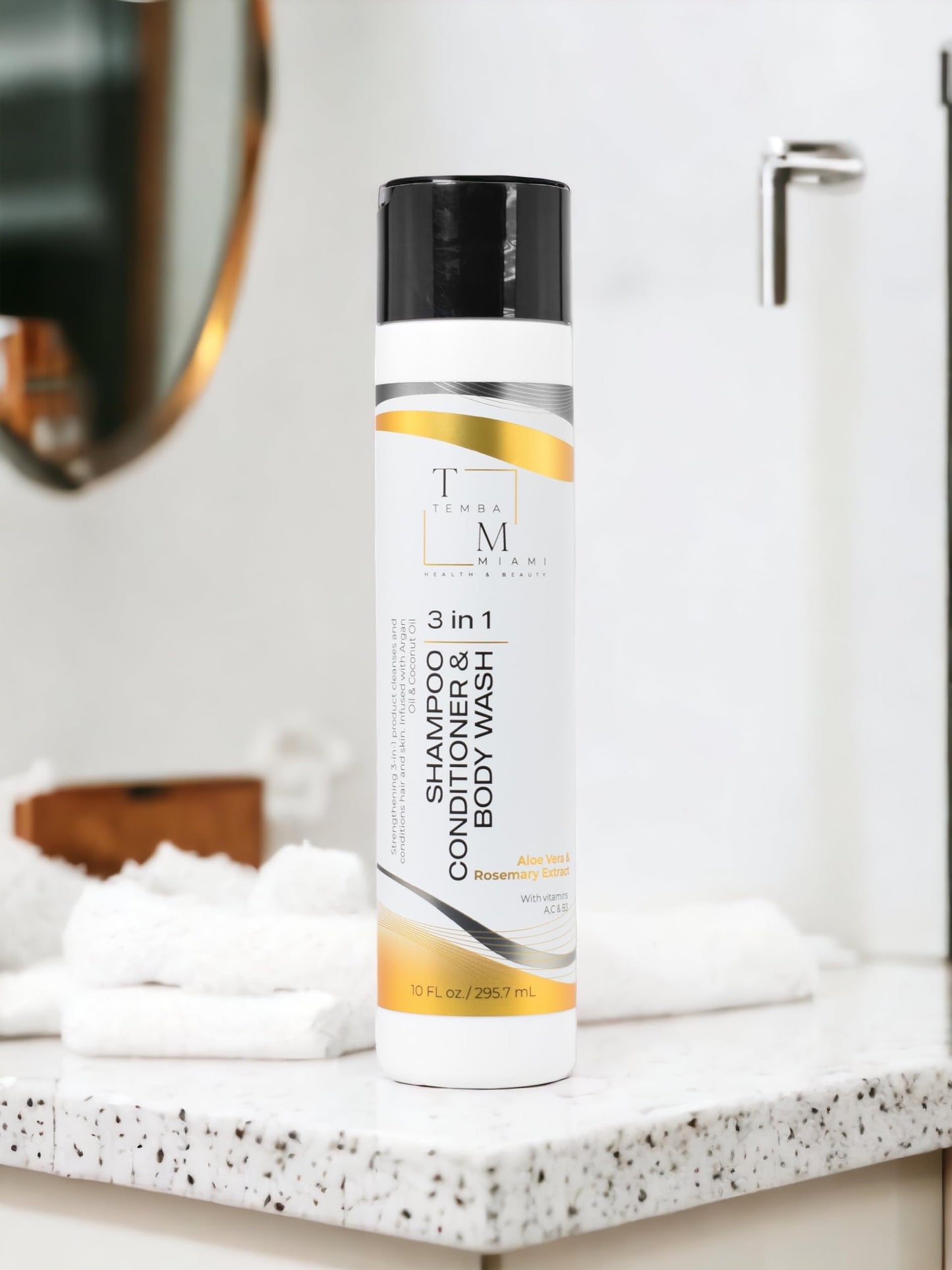 Authentic Temba Miami imported personal care product showcasing botanical extracts.