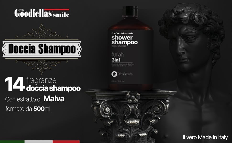 The Goodfellas' smile Furiah body wash hair shampoo and beard cleanser back label details