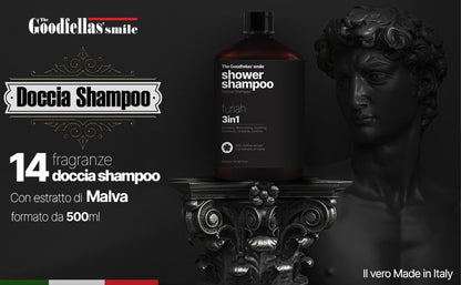 The Goodfellas' smile Furiah body wash hair shampoo and beard cleanser back label details