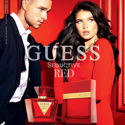 Guess Seductive Red Men fragrance bottle displaying batch code