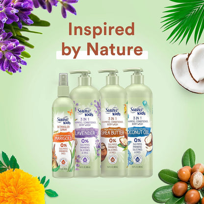 Dermatologist tested hypoallergenic kids body wash and shampoo with natural shea butter