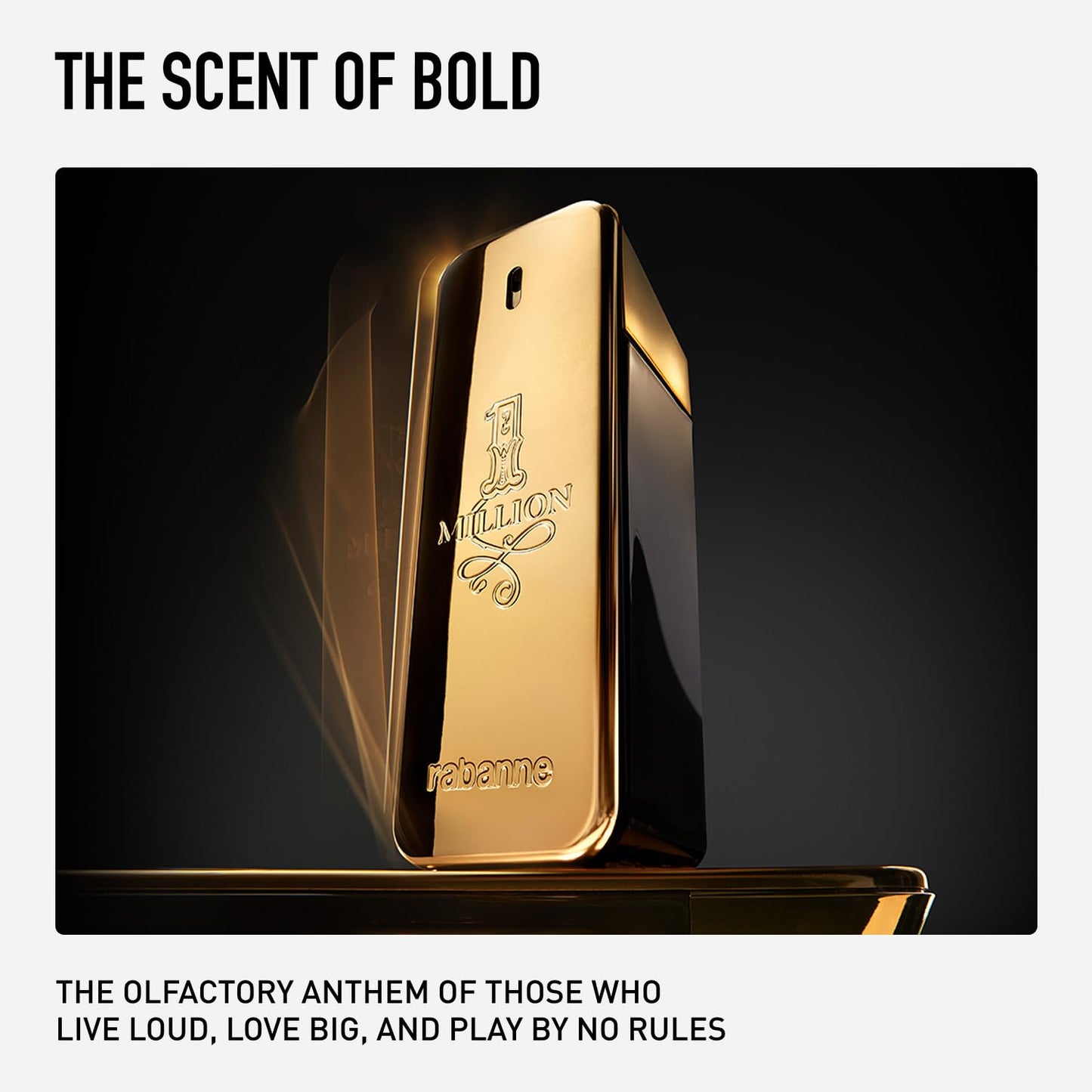 Paco Rabanne 1 Million Eau de Toilette luxury packaging box front profile