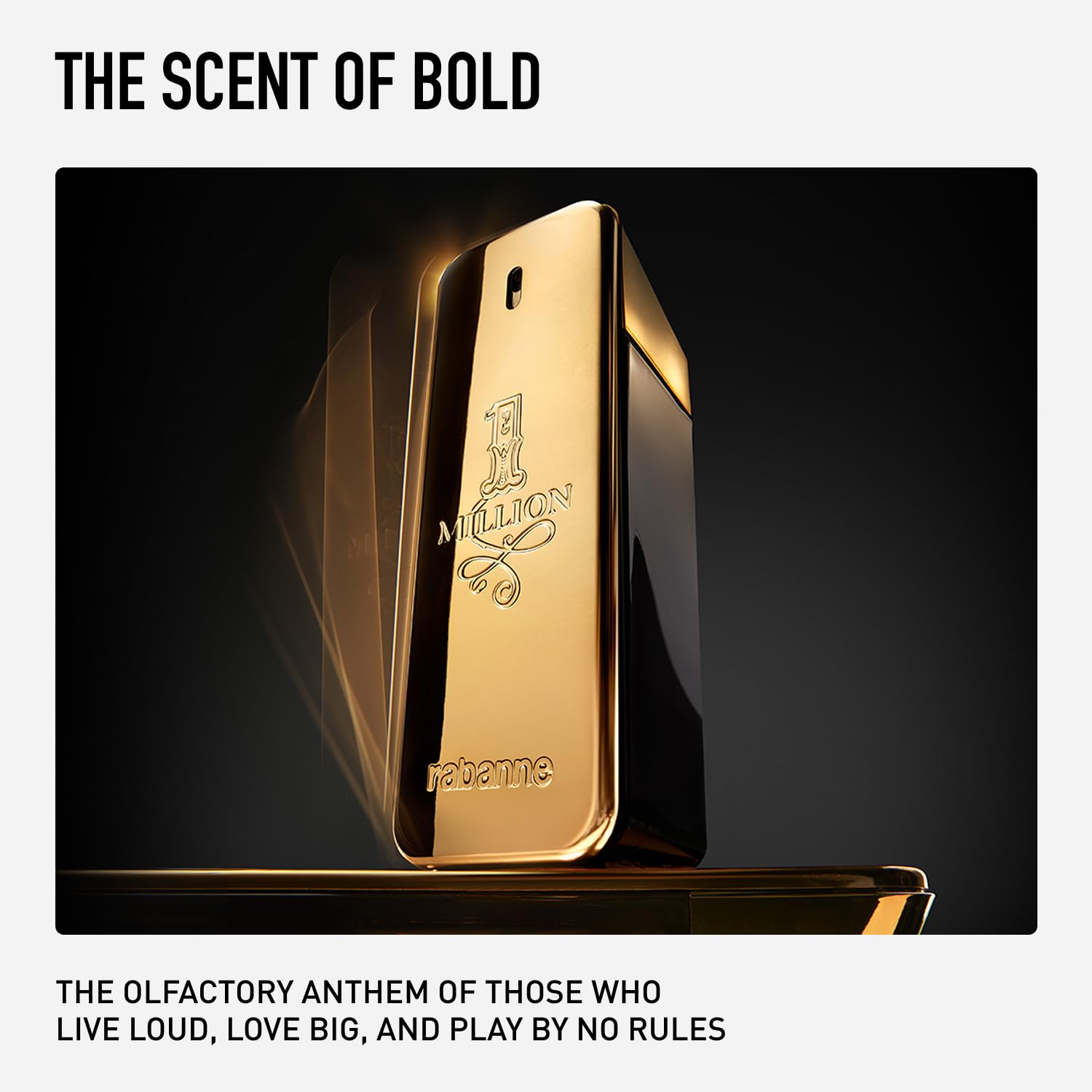Paco Rabanne 1 Million Eau de Toilette luxury packaging box front profile