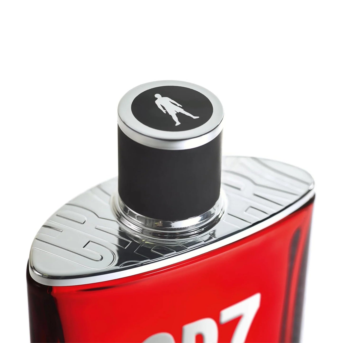 CR7 fragrance bottle highlighting iconic jersey number design