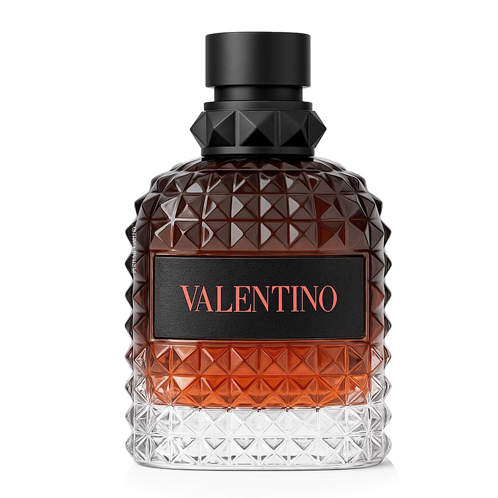 Valentino Born In Roma Coral Fantasy for Men luxury cologne bottle on display