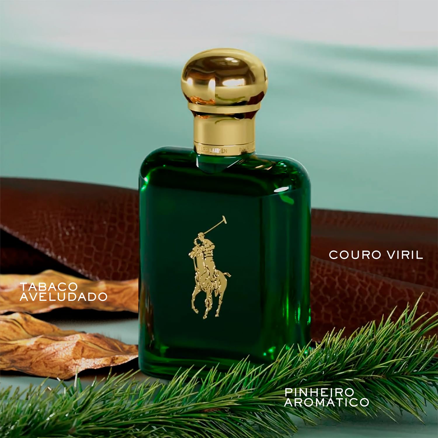 Side profile of the 200 ml Ralph Lauren Polo Eau de Toilette container highlighting the premium packaging.