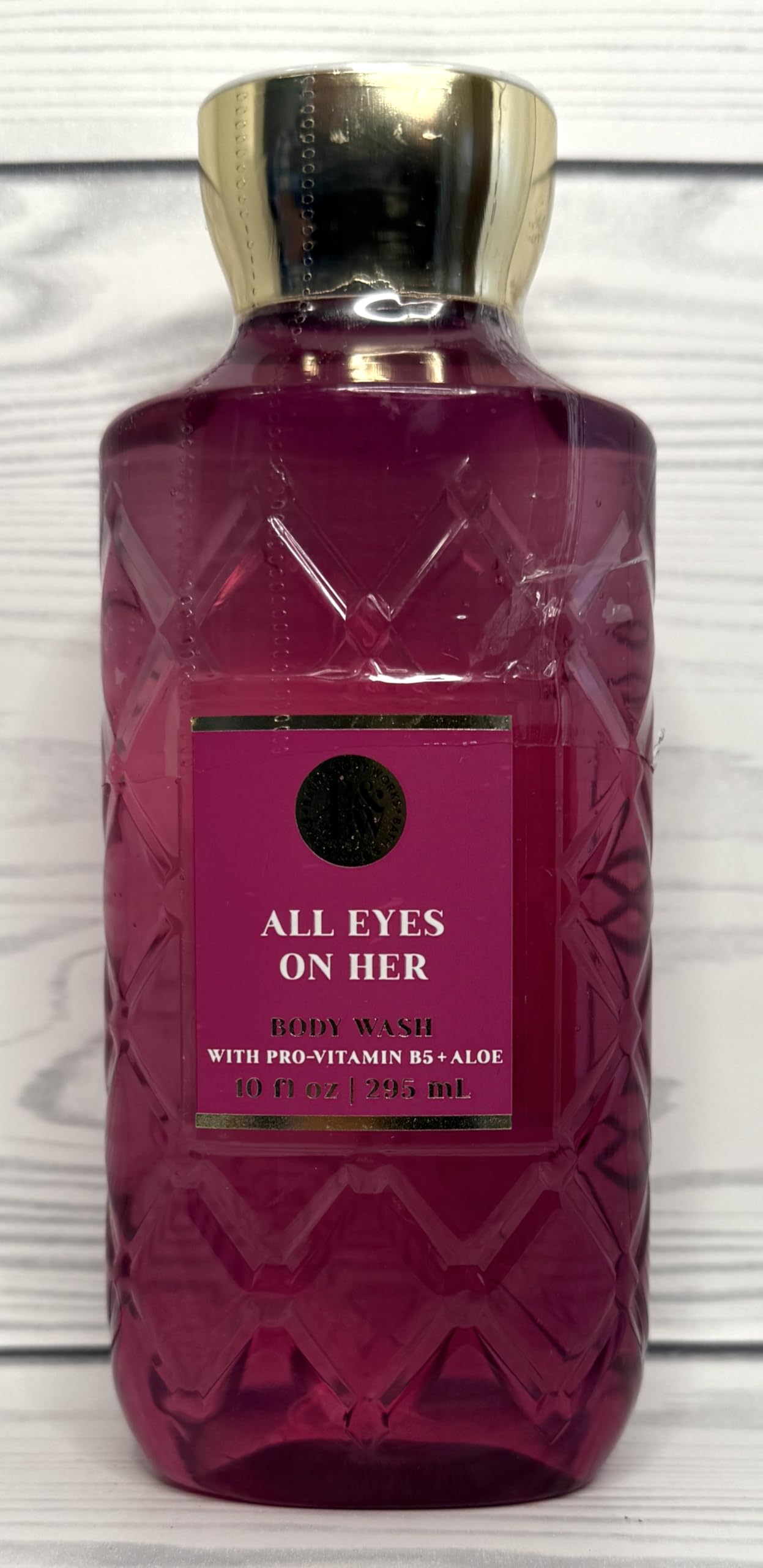 Authentic USA imported Bath and Body Works All Eyes On Her 3-in-1 hair face and body wash bottle.