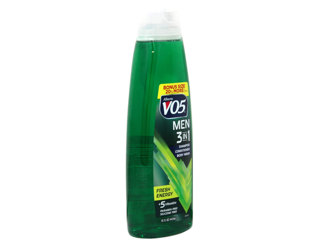 Alberto VO5 Men 3-in-1 shampoo conditioner body wash packaging