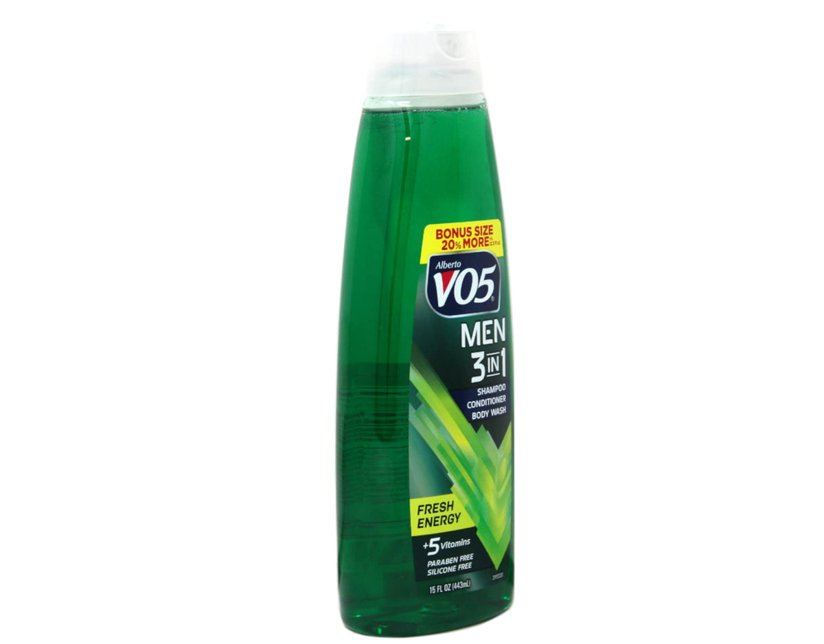 Alberto VO5 Men 3-in-1 shampoo conditioner body wash packaging