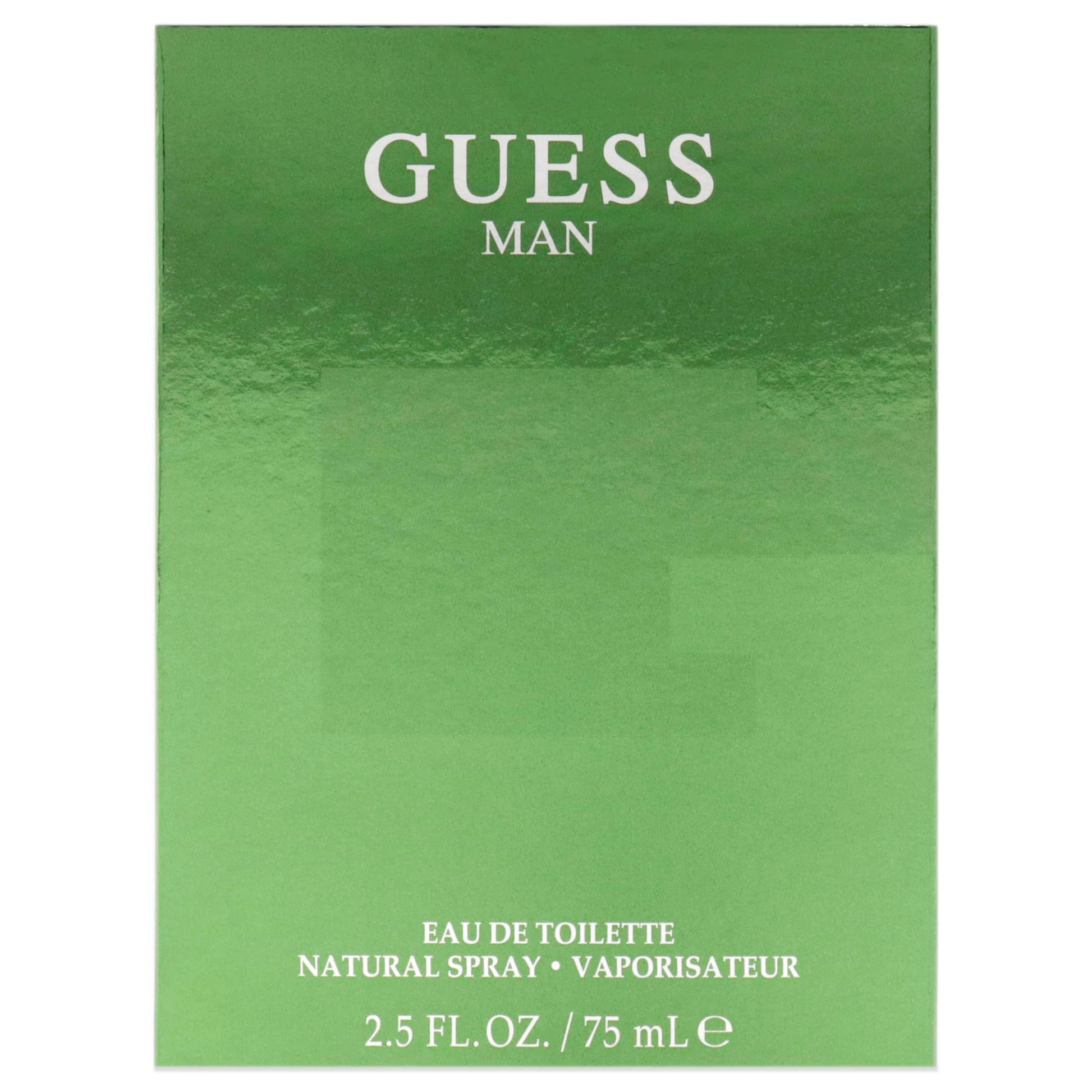 GUESS Man Eau De Toilette 2.5 fluid ounces bottle standing upright