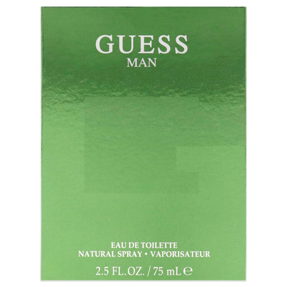 GUESS Man Eau De Toilette 2.5 fluid ounces bottle standing upright