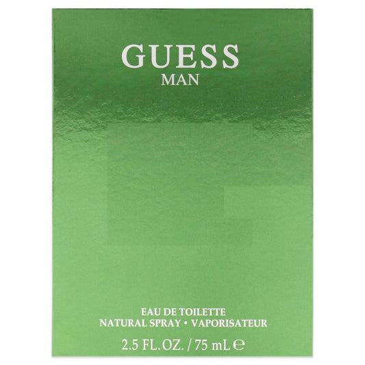 GUESS Man Eau De Toilette 2.5 fluid ounces bottle standing upright
