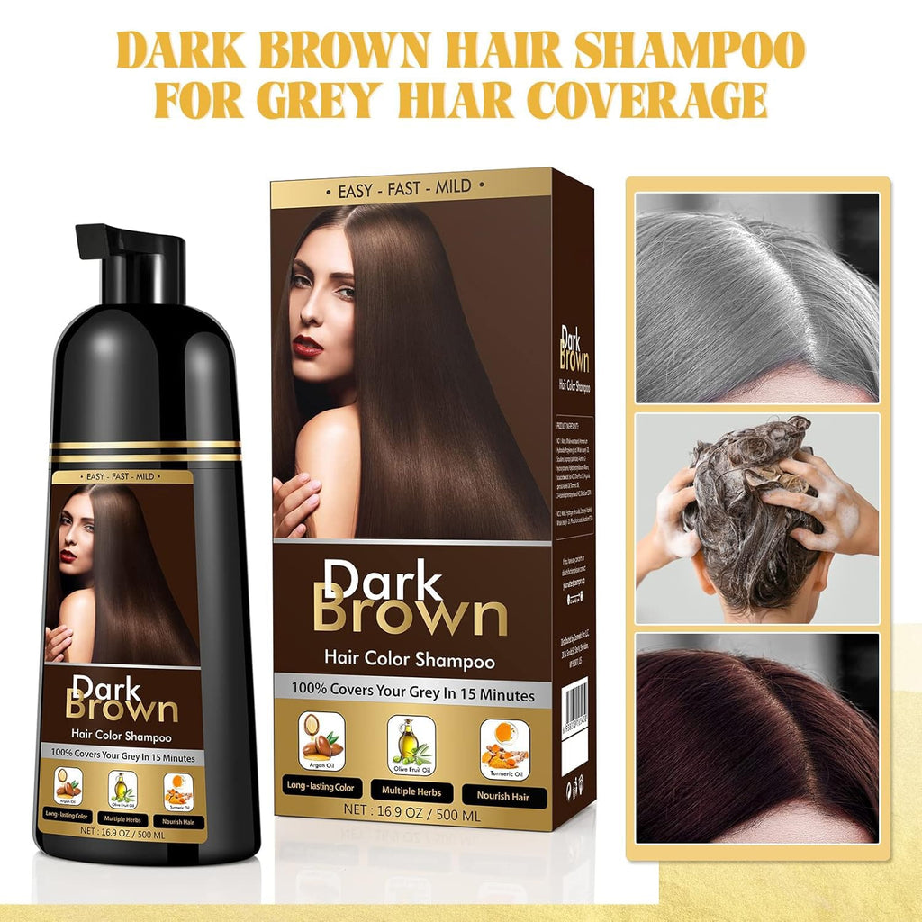 Five hundred milliliter hair dye shampoo container for men and women