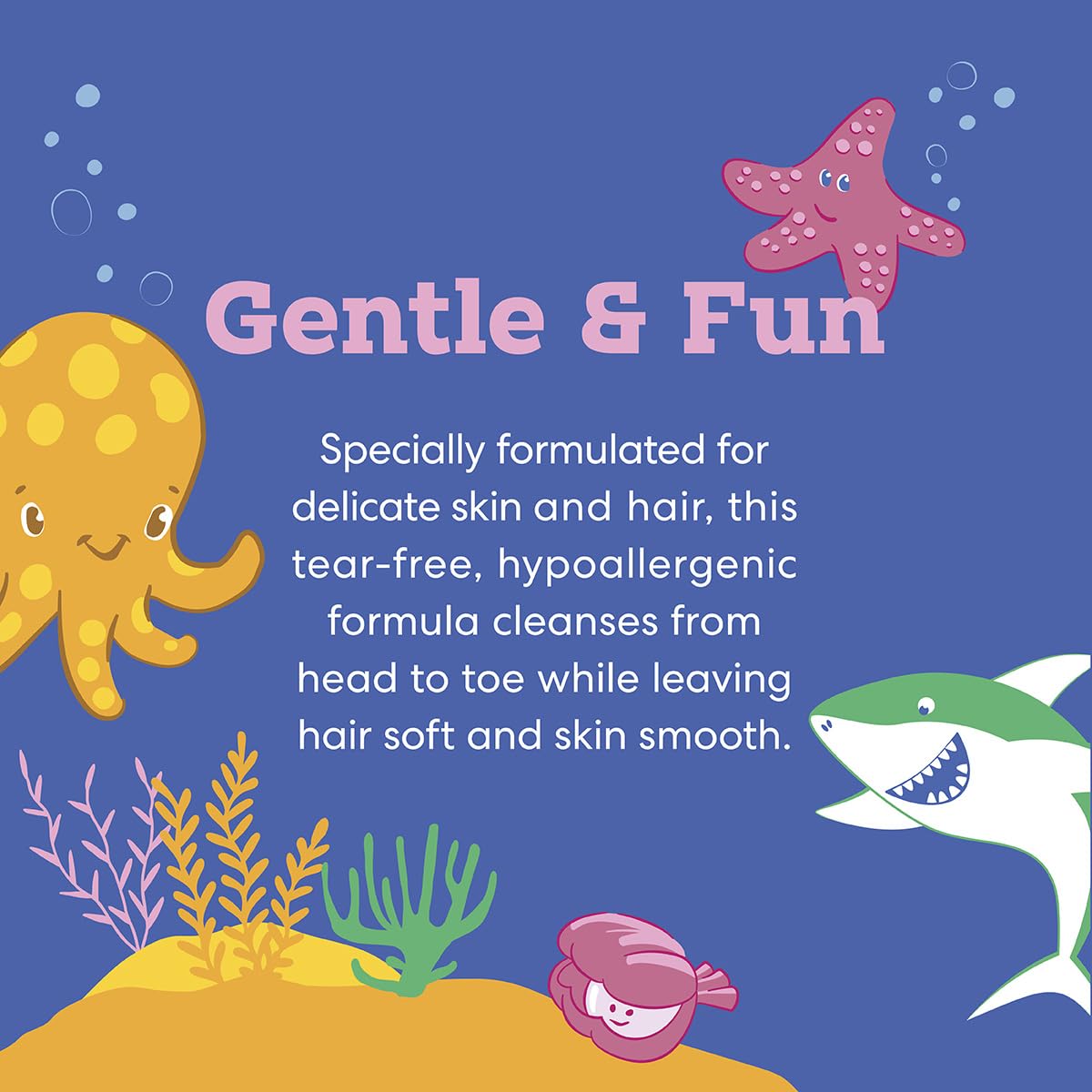 Back label view of Cocomagic watermelon kids shampoo displaying instructions and paraben free claim