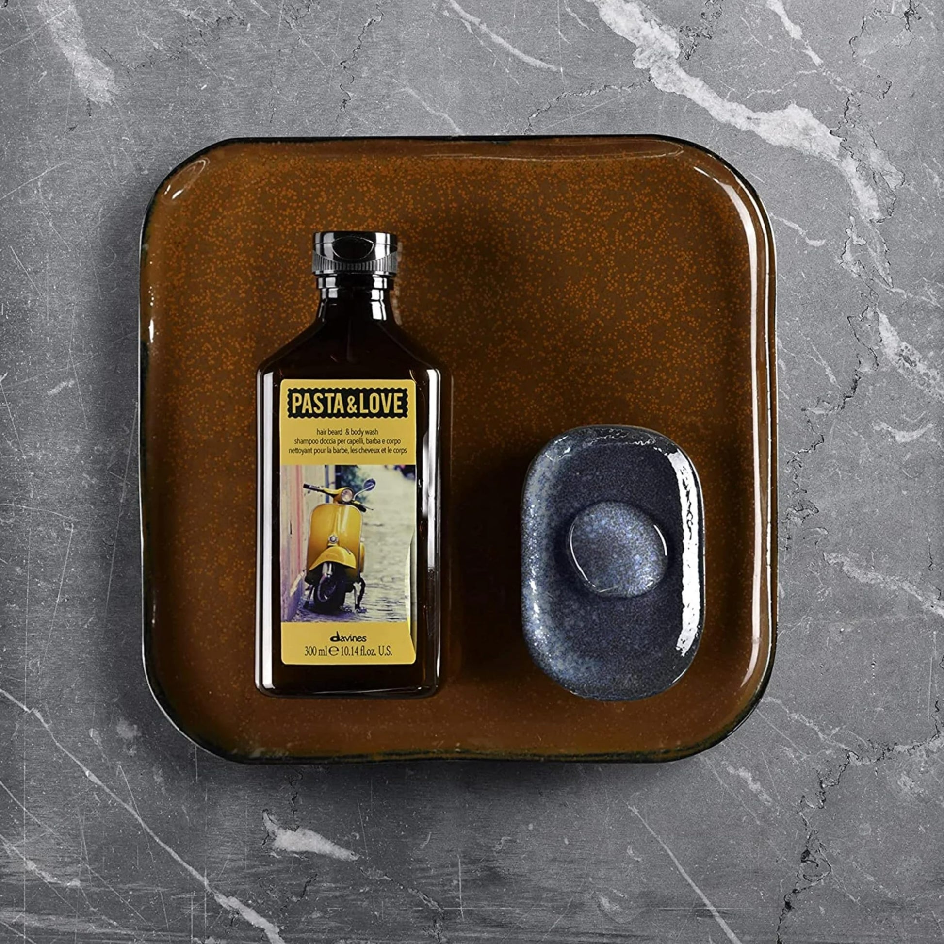 Premium Italian designed Davines Pasta and Love grooming wash close up look