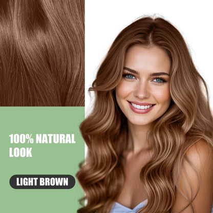 Three in one natural hair color shampoo packaging highlighting the argan oil infusion.