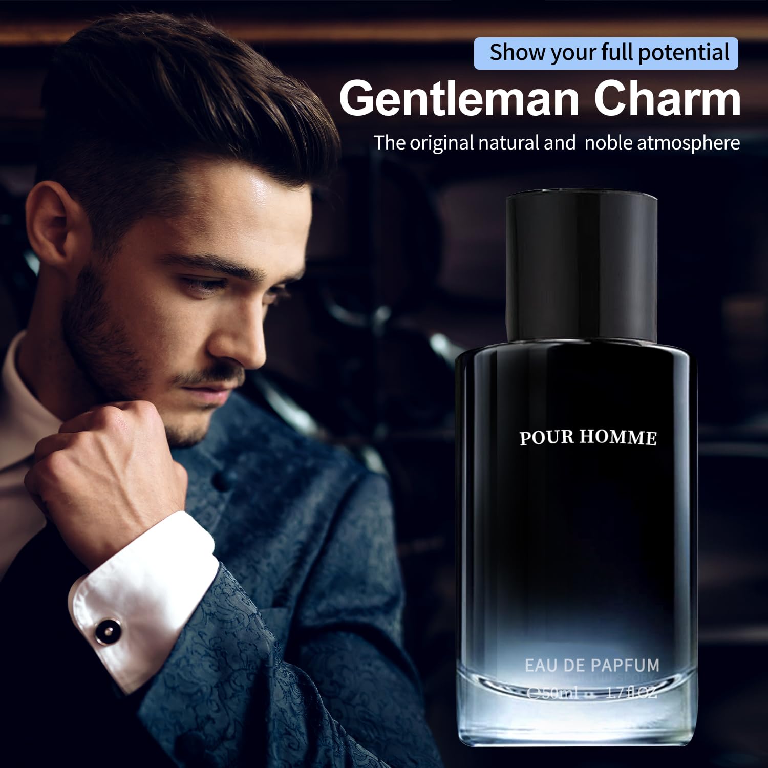 Philo Mone liquid pheromone perfume for men displaying leak proof cap detailing