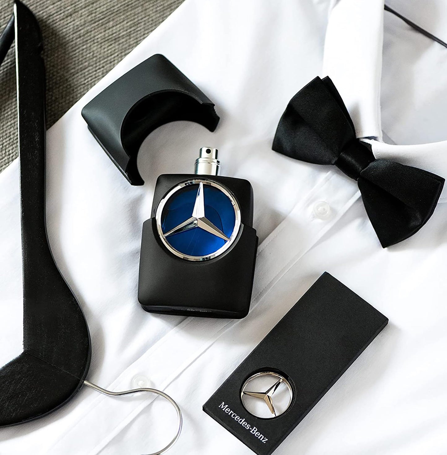 Full presentation of Mercedes-Benz Man Eau de Toilette luxury perfume collection