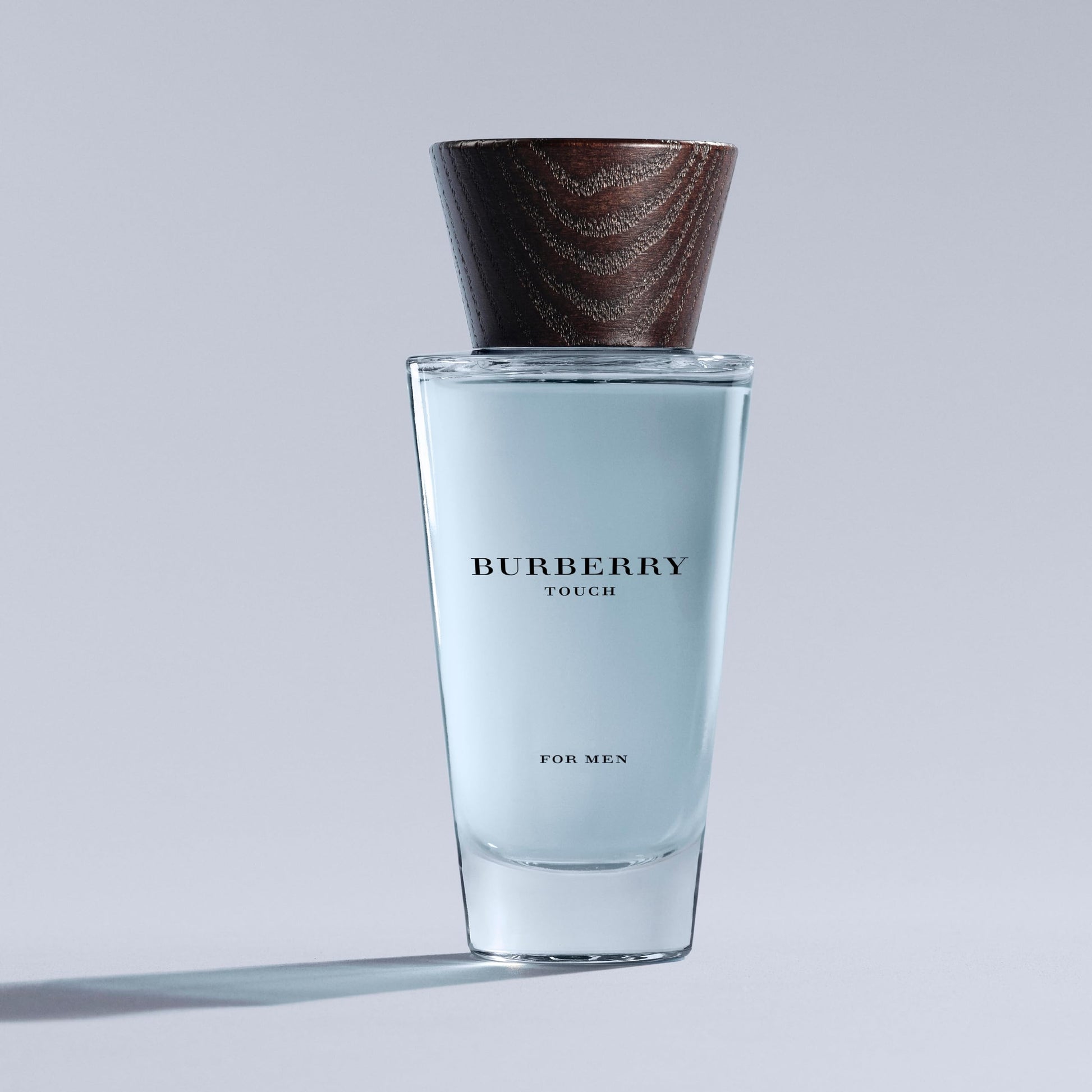 Authentic Burberry Touch for men luxury perfume bottle displaying the clean minimalist design