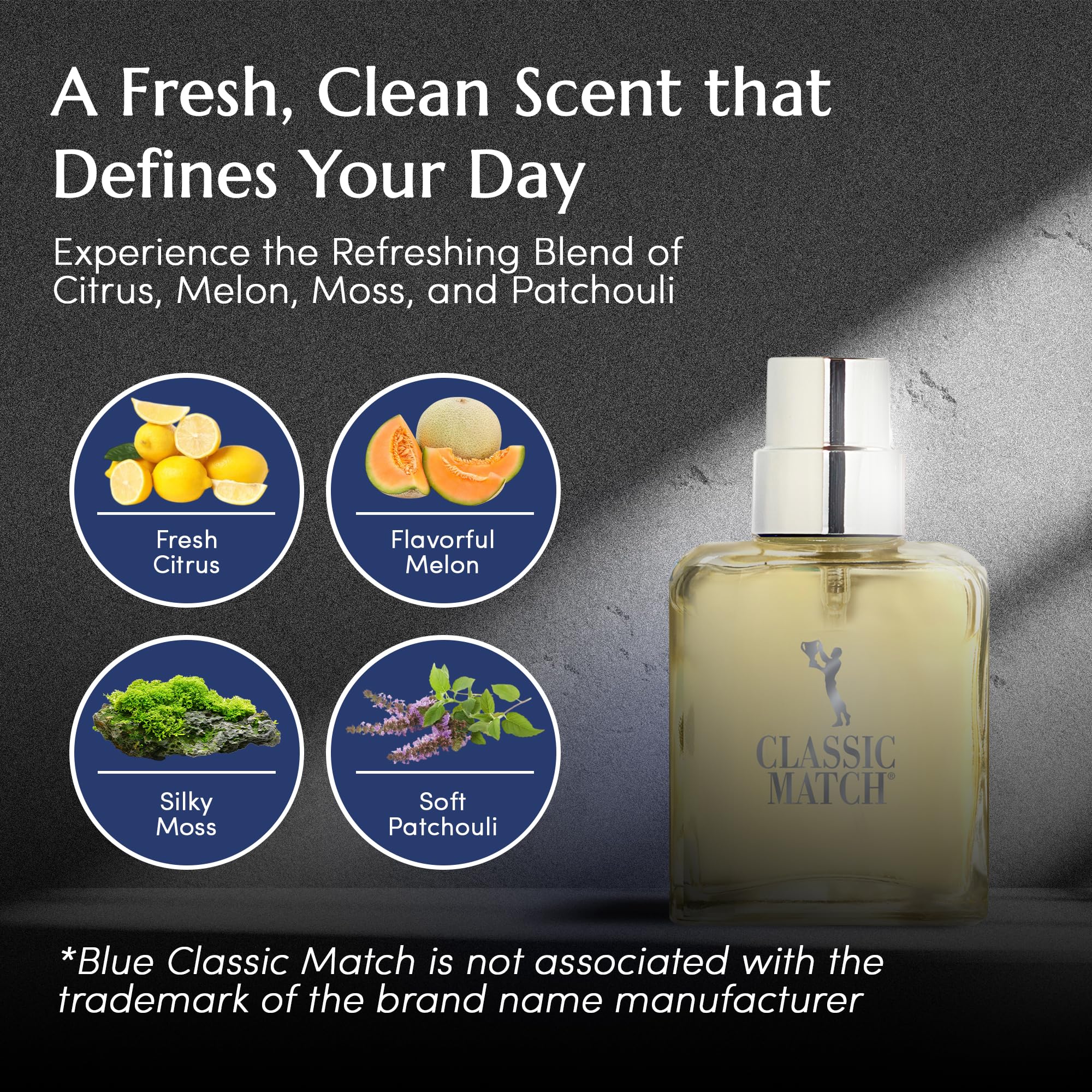 Authentic USA imported PB ParfumsBelcam Blue Classic Match EDT spray for daily grooming routines