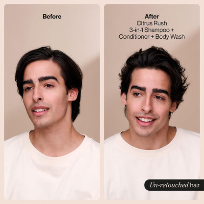 Suave Men 3-in-1 formula texture and consistency close up view.