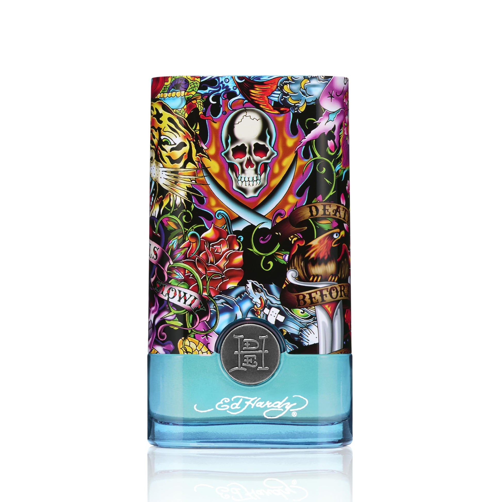 Christian Audigier Ed Hardy cologne packaging showcase