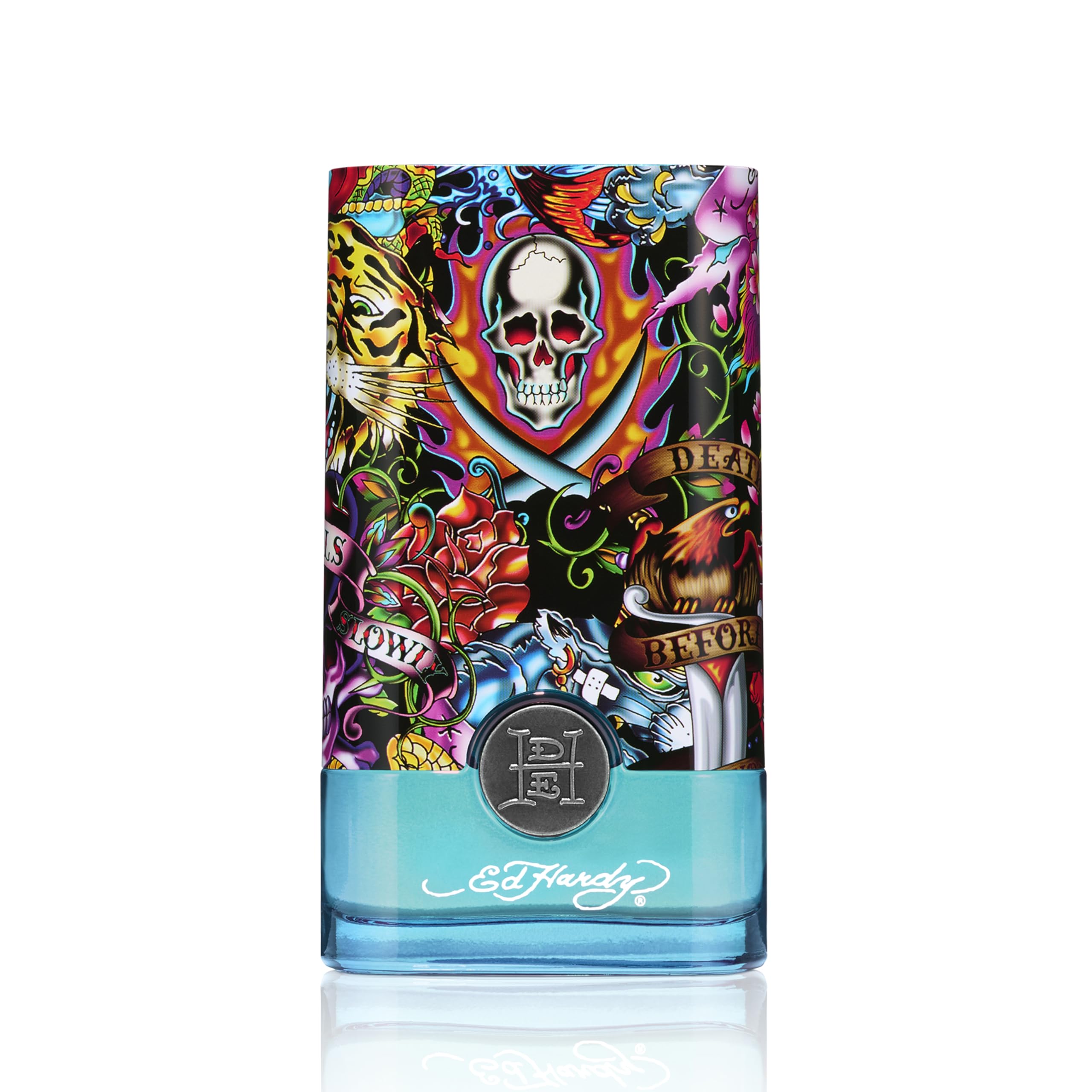 Christian Audigier Ed Hardy cologne packaging showcase