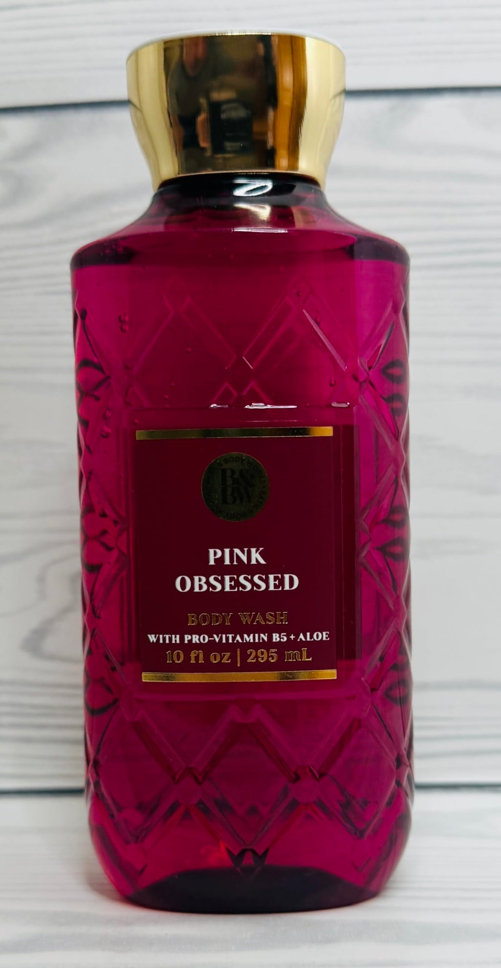 Bath and Body Works Pink Obsessed luxury imported shower gel packaging details