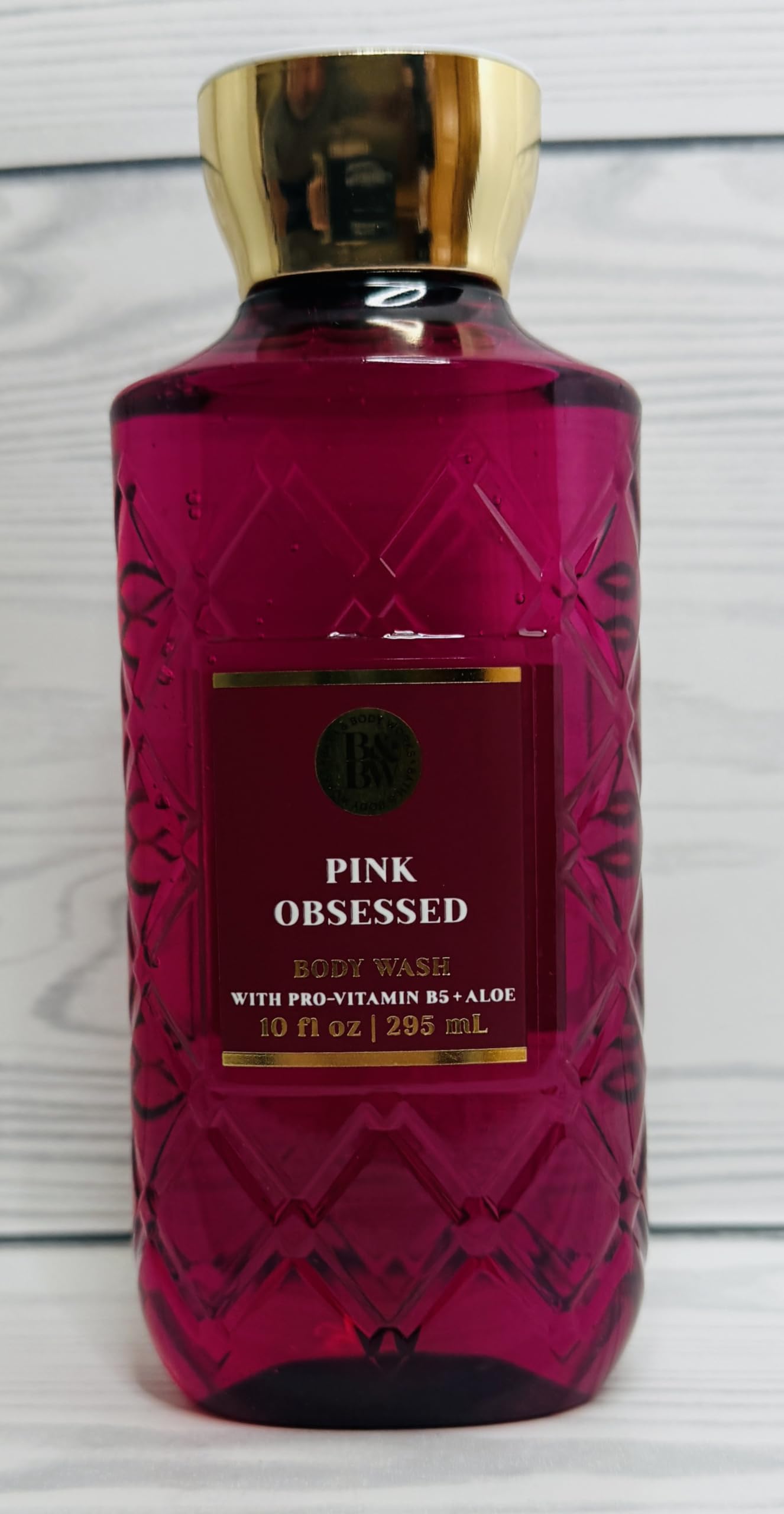 Bath and Body Works Pink Obsessed luxury imported shower gel packaging details
