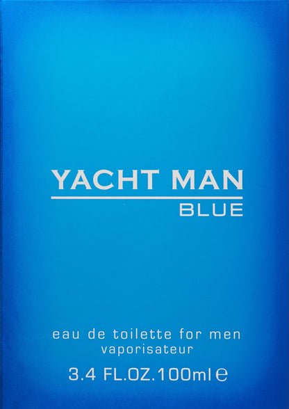 Yacht Man Blue by Myrurgia men fragrance bottle with packaging box