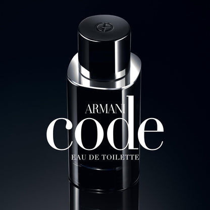 Giorgio Armani Code ambery woody masculine fragrance packaging