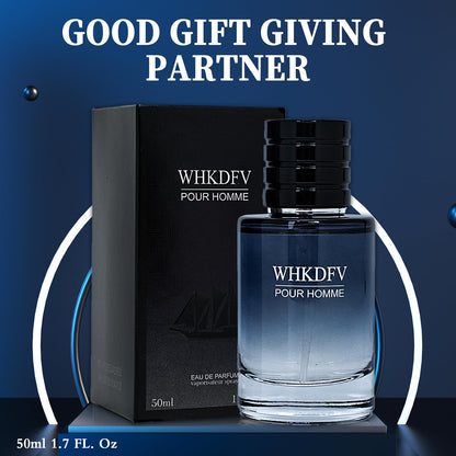 WHKDFV citrus fresh premium men luxury scent bottle detail