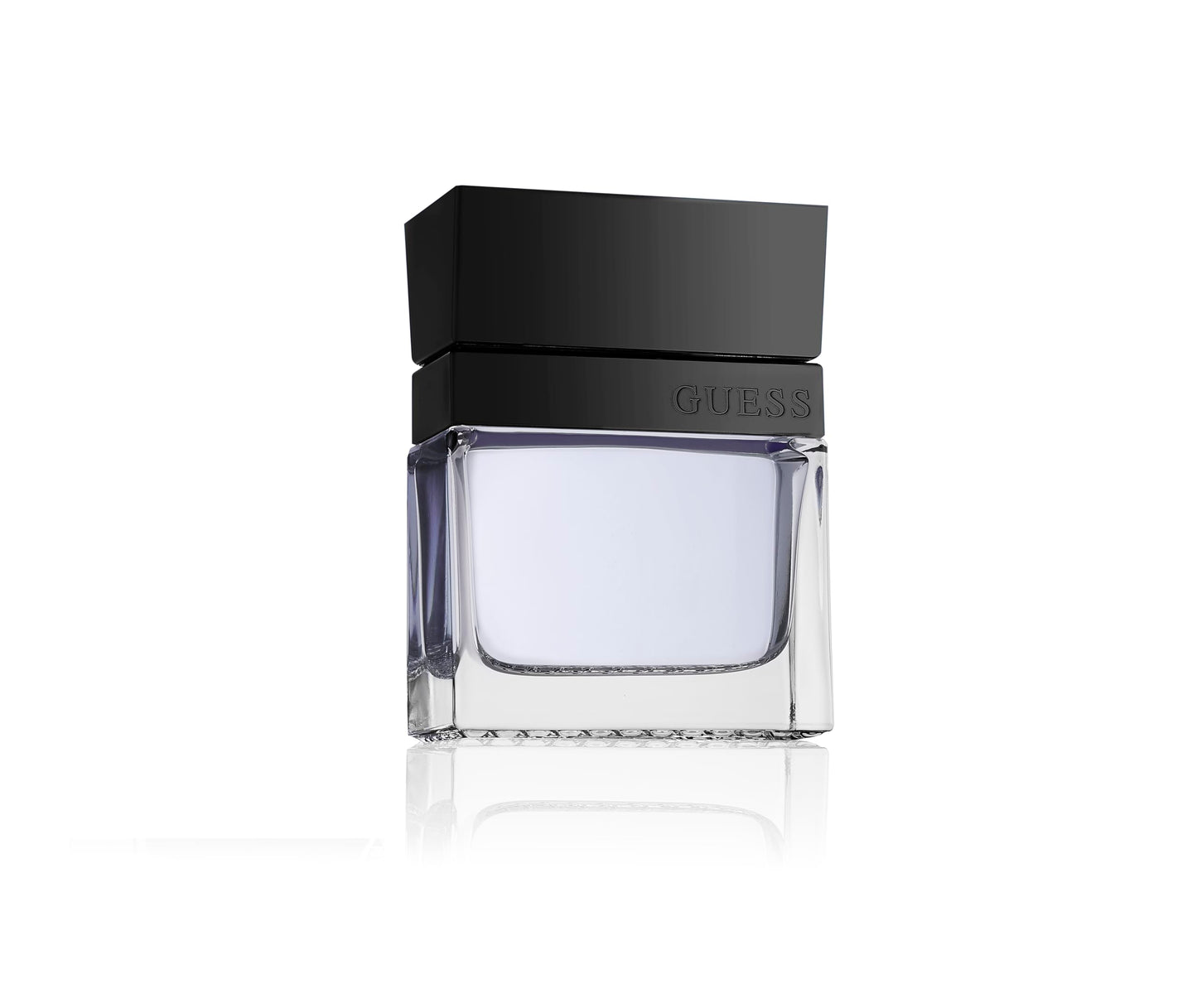 Authentic Guess Seductive Men fragrance bottle showing the dark cap design
