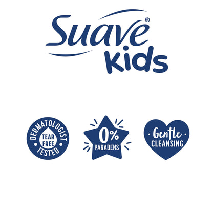 Dermatologist tested Suave kids all in one body wash and shampoo set
